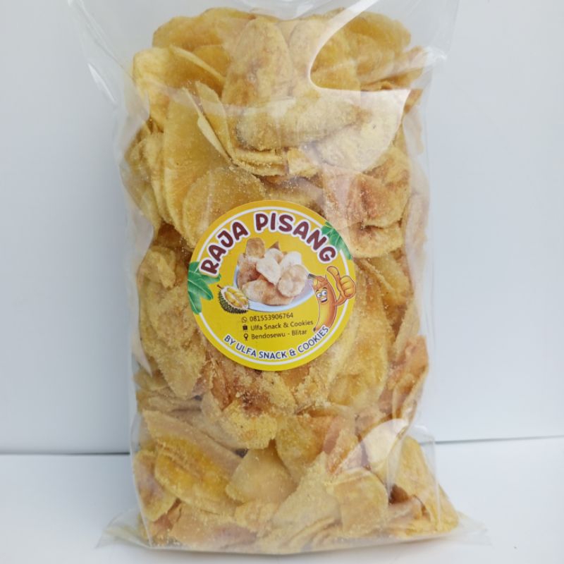 

Kripik Pisang Rasa Durian Berat 500 gram