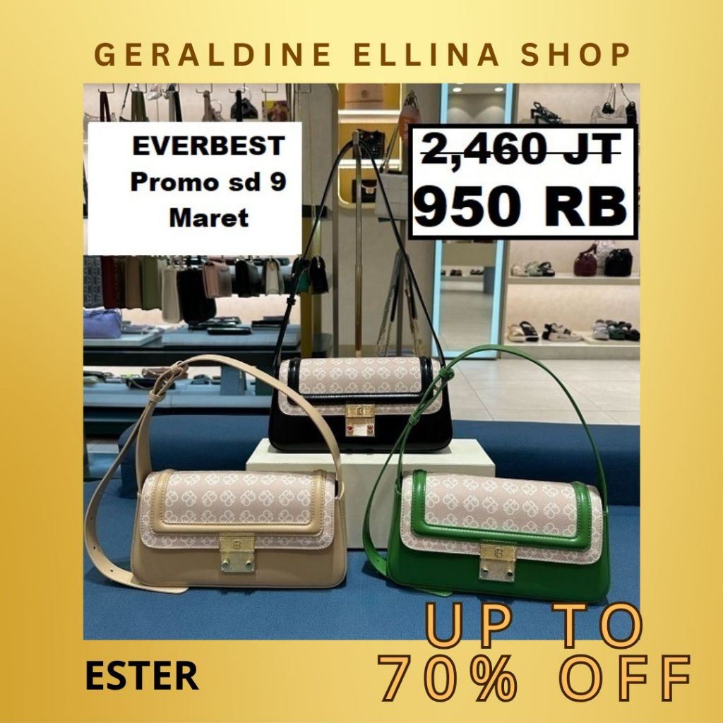 Tas selempang EVERBEST Wanita perempuan ORIGINAL SALE seri ESTER