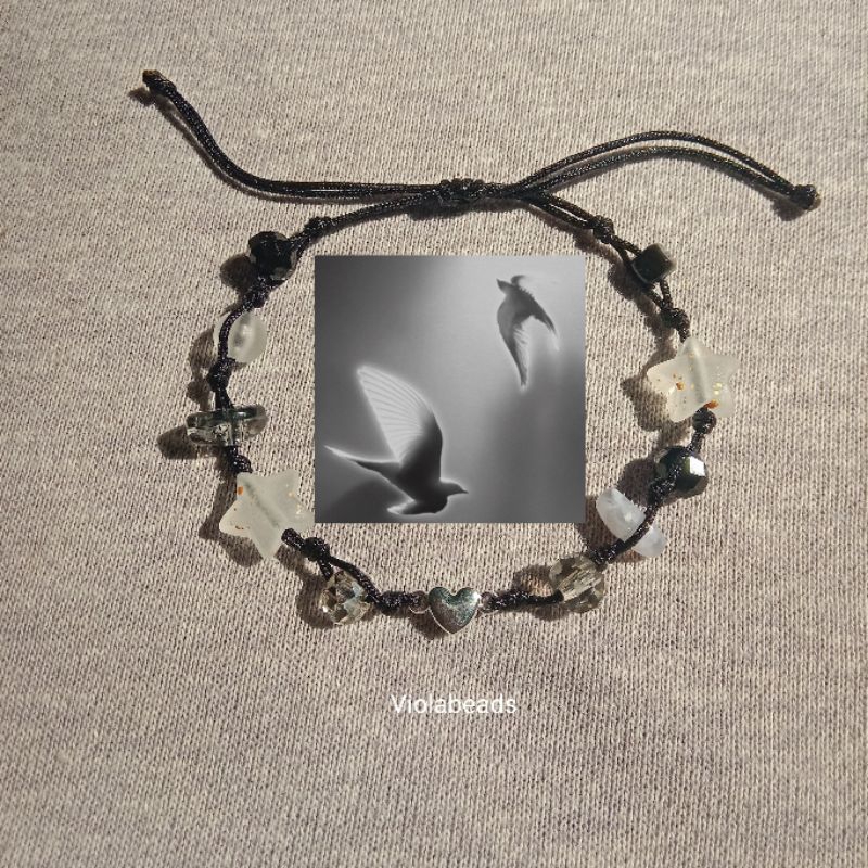 HINDIA BRACELET/RAMAI SEPI BERSAMA"HINDIA"/gelang inspirasi album hindia/gelang tali serut/gelang ae