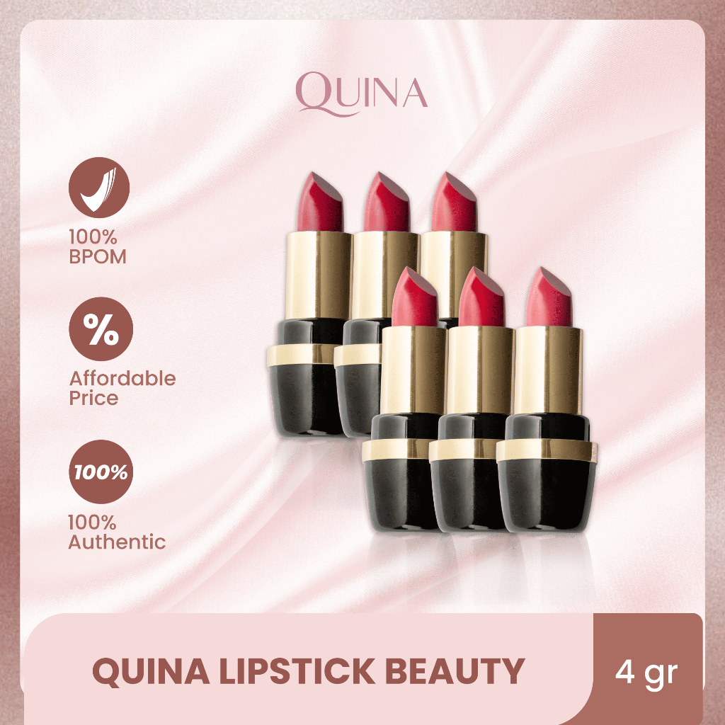 Quina Lipstick Beauty/Lipstik Make Up Kosmetik