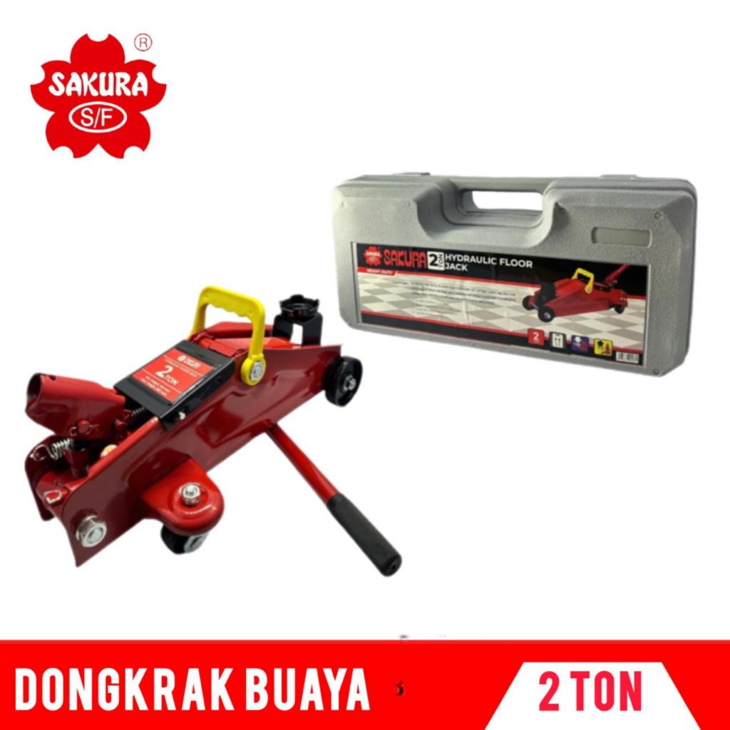 D'rouge Hydraulic Floor Jack / Dongkrak Buaya 2 Ton Sakura SHFJ-002B