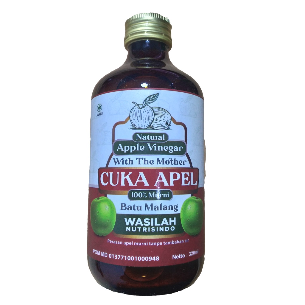 

Cuka Apel WASILAH 320 ml Natural Apple Vinegar - Exp : 2027
