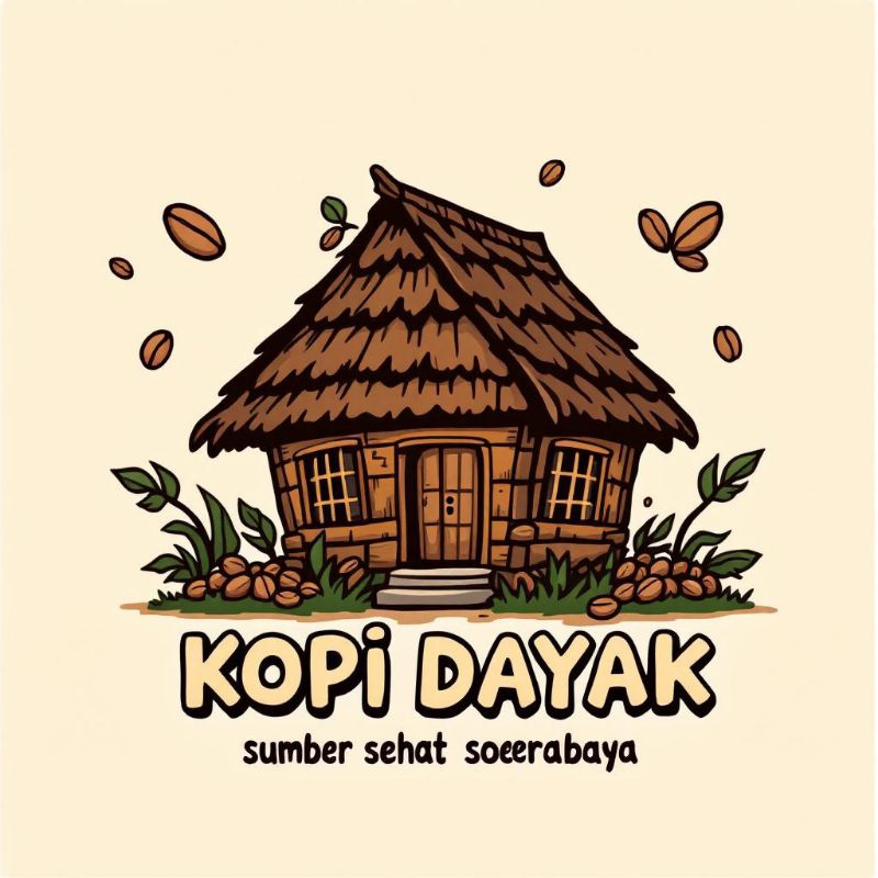 

costum order desain kopi dayak gambar kopi dayak