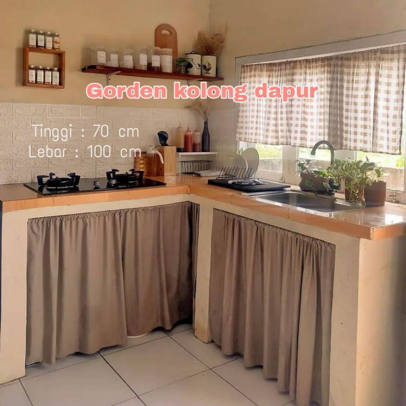 gorden Kolong Dapur polos