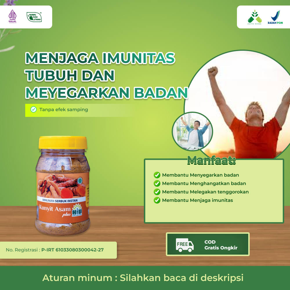 

Bubuk Kunyit Asam Menjaga Imunitas Tubuh