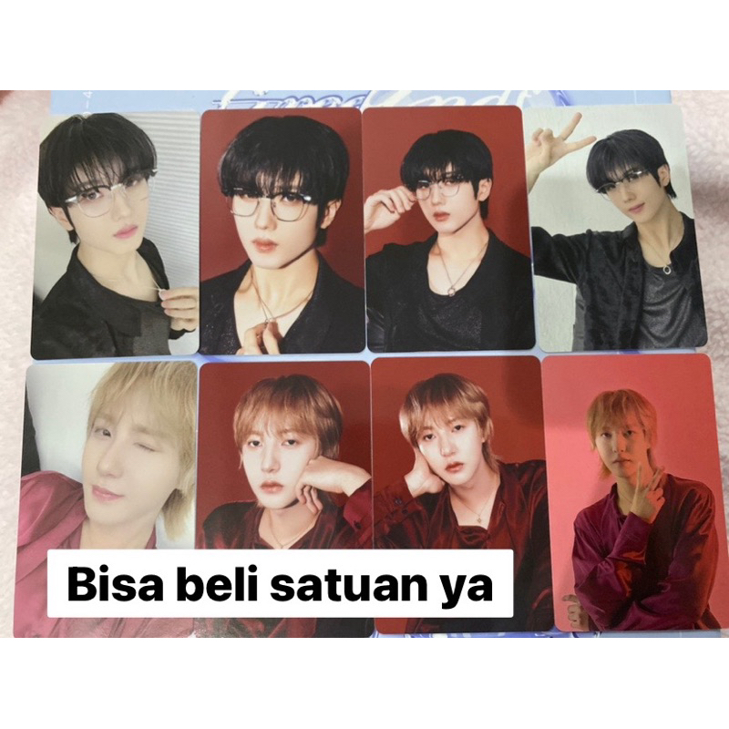 READY INA SET nct dream tc sg25 trading card season’s greetings 2025 jisung kacamata renjun tc sg 25