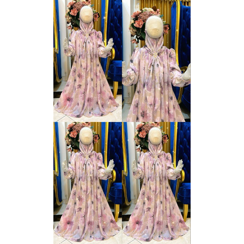 DEENA MAUMA KIDS gamis anak free jilbab