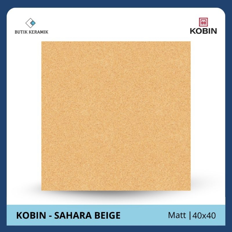Keramik 40x40 cm | Kobin | Sahara Series | Matt / Permukaan Kasar | Grade A | Keramik Lantai |