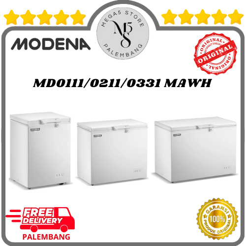 Chest Freezer Modena 100L / 200L / 300L - MD0111MAWH / MD00211MAWH / MD0331MD MAWH Pembeku Makanan