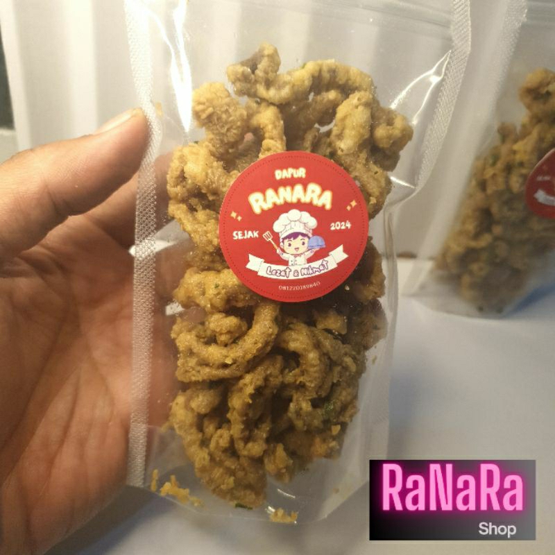 

usus crispy pedas daun jeruk [ 70gram ]