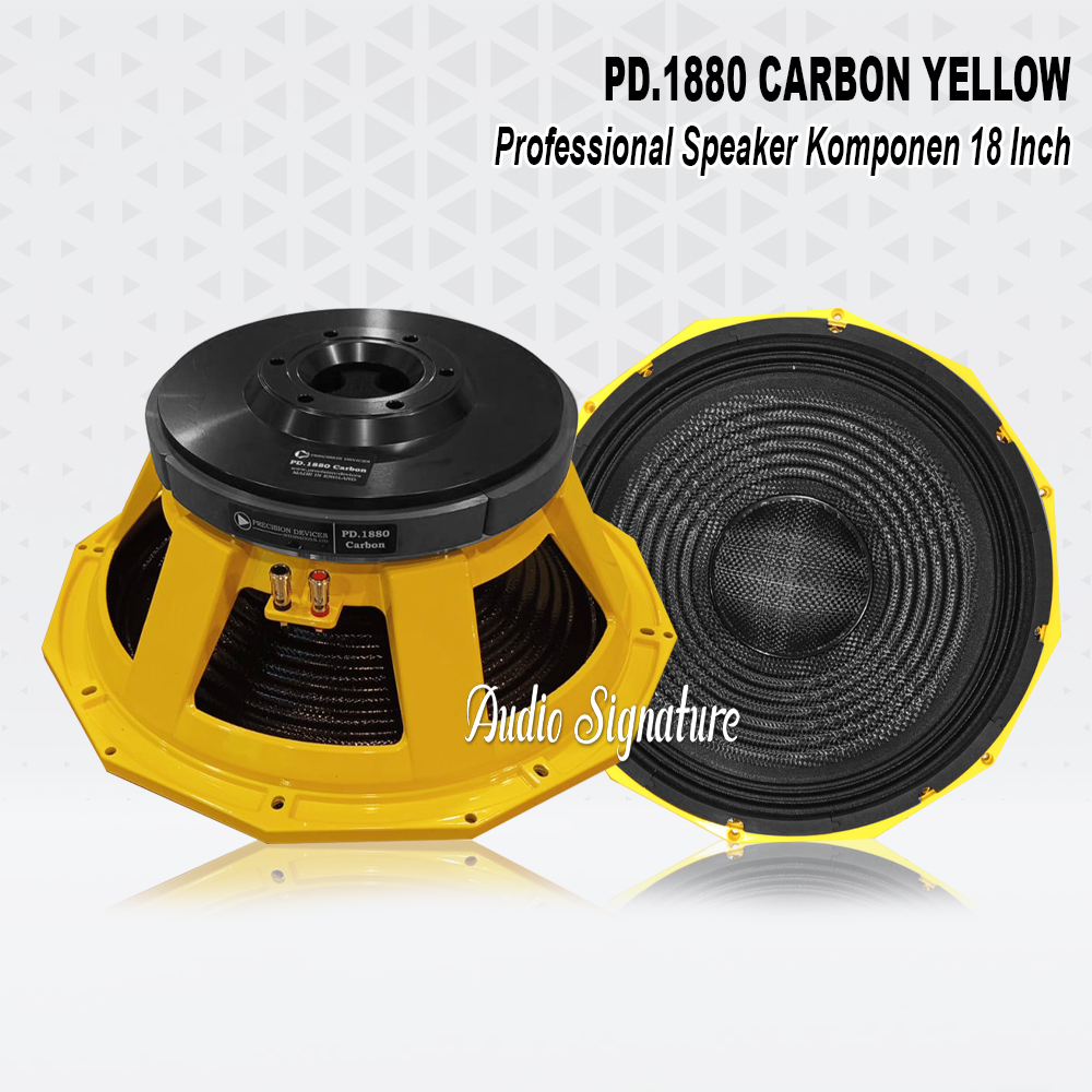Komponen Speaker 18 Inch PD 1880 | PD.1880 | PD1880 CARBON YELLOW Max 2000 Watt
