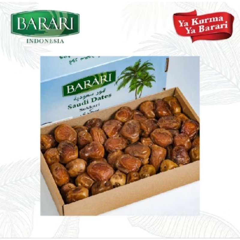 

BARARI Sukkari Kurma Arab 3 kg Premium Dates High Quality