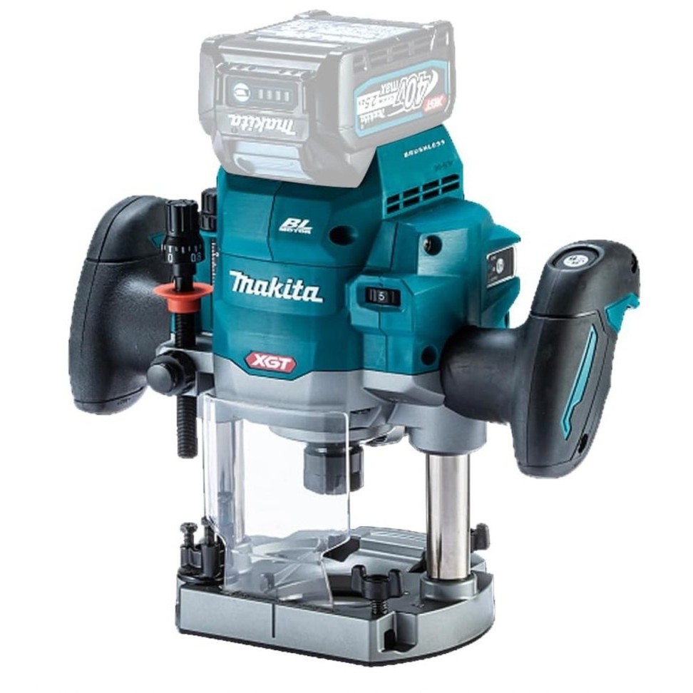 MESIN ROUTER KAYU BATERAI 40V MAKITA RP001GZ / MAKITA RP 001GZ ROUTER