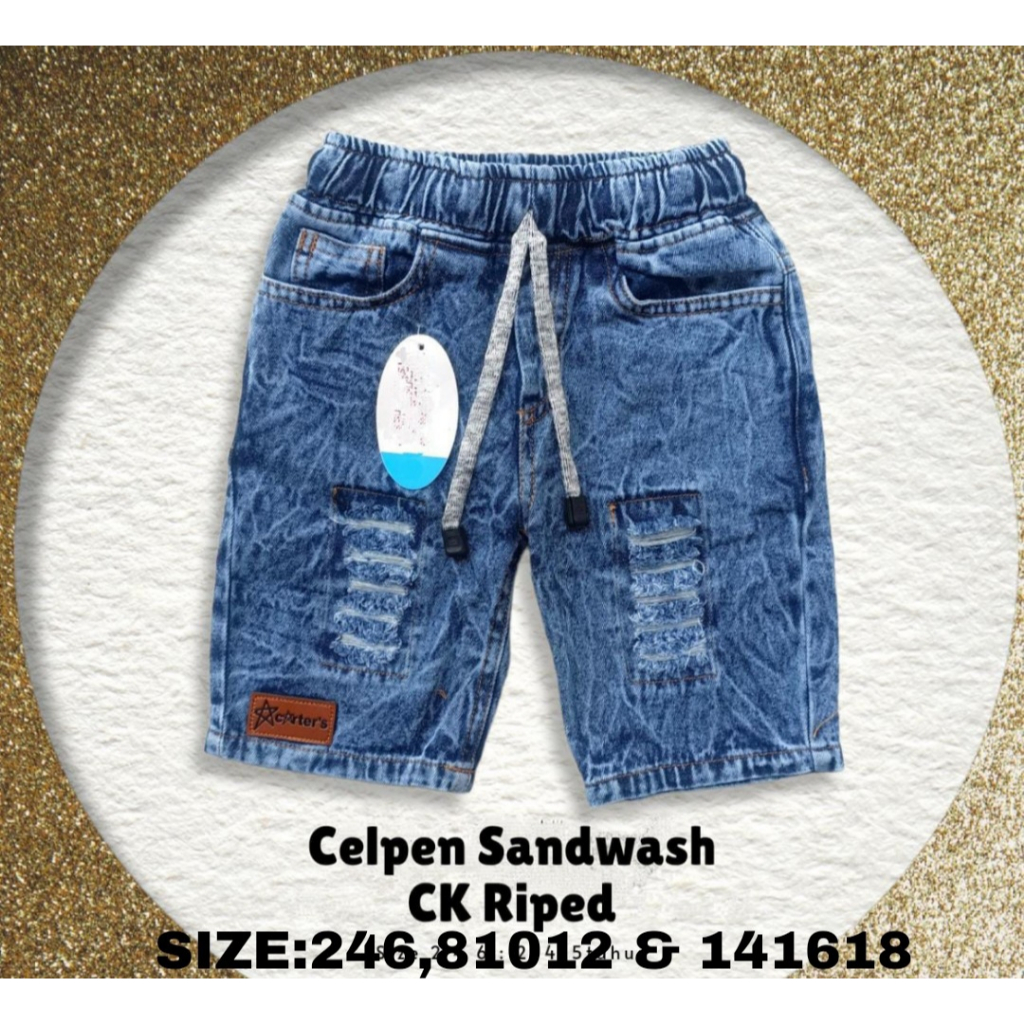 Celana Pendek Jeans Celter's Premium - Celpen Sandwash