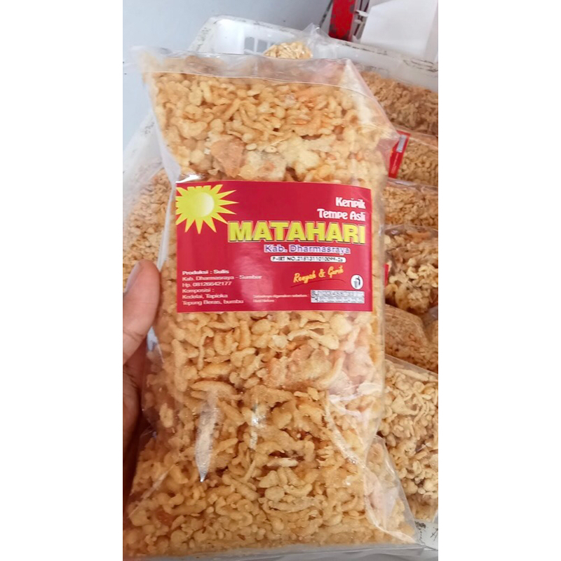 

Rontokan/Kerak Keripik Tempe MATAHARI khas Dharmasraya SUMBAR