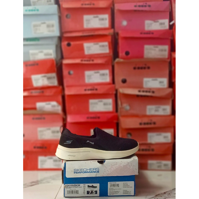 SKECHERS GO WALK STEADY - QUEST SIZE 36.5/37/37.5 ADA NODA BAWAAN PABRIK BARANG CUCI GUDANG
