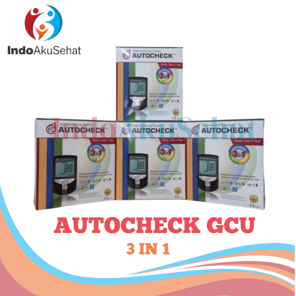 ALAT AUTOCHECK + STRIP / GCU 3 IN 1 AUTOCHECK + STRIP / STRIP GULA DARAH, KOLESTROL & ASAM URAT