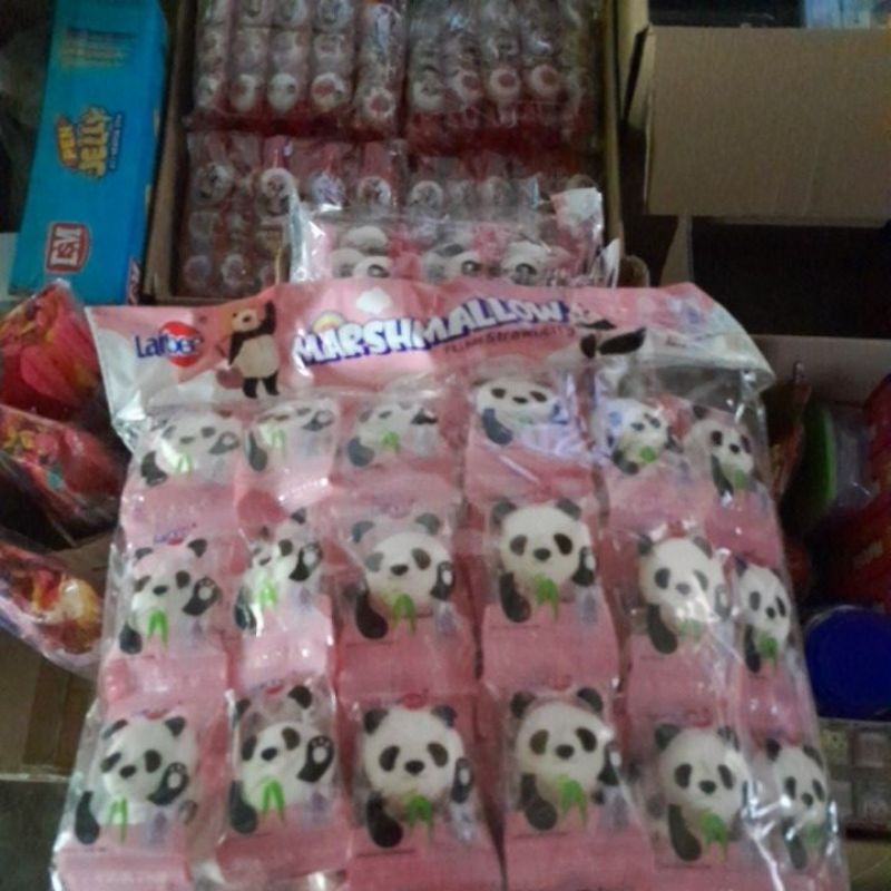 

Mashmelo panda pak(renteng)isi70pc