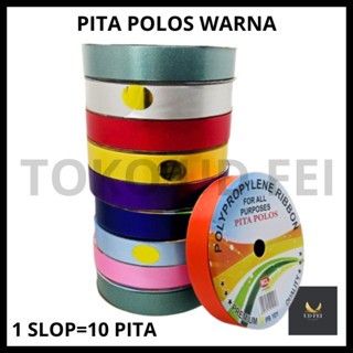 

(1 SLOP = 10 PITA) Pita Kado/ Pita 1"/ Pita Polos/ Pita Pembungkus Kado/ Pita warna/ PITA WARNA NCL