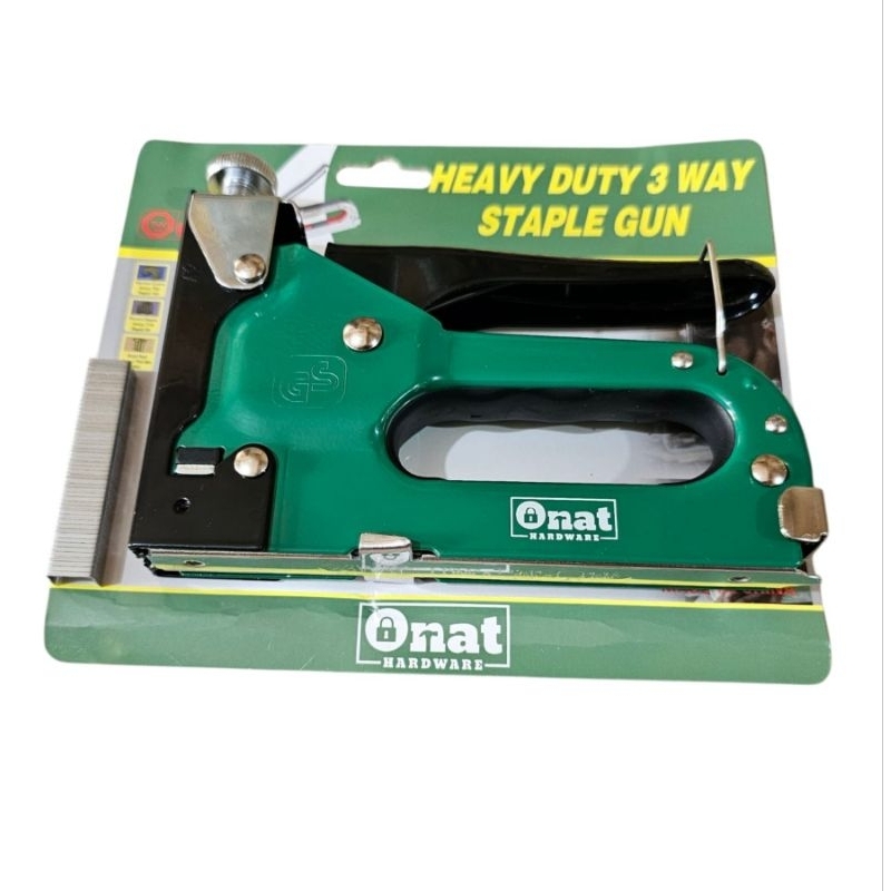 Gun Staples /Alat Staples Tembak Stapler Jepretan Gun Tracker Untuk Perekat Kardus Papan Kayu Jok Mo