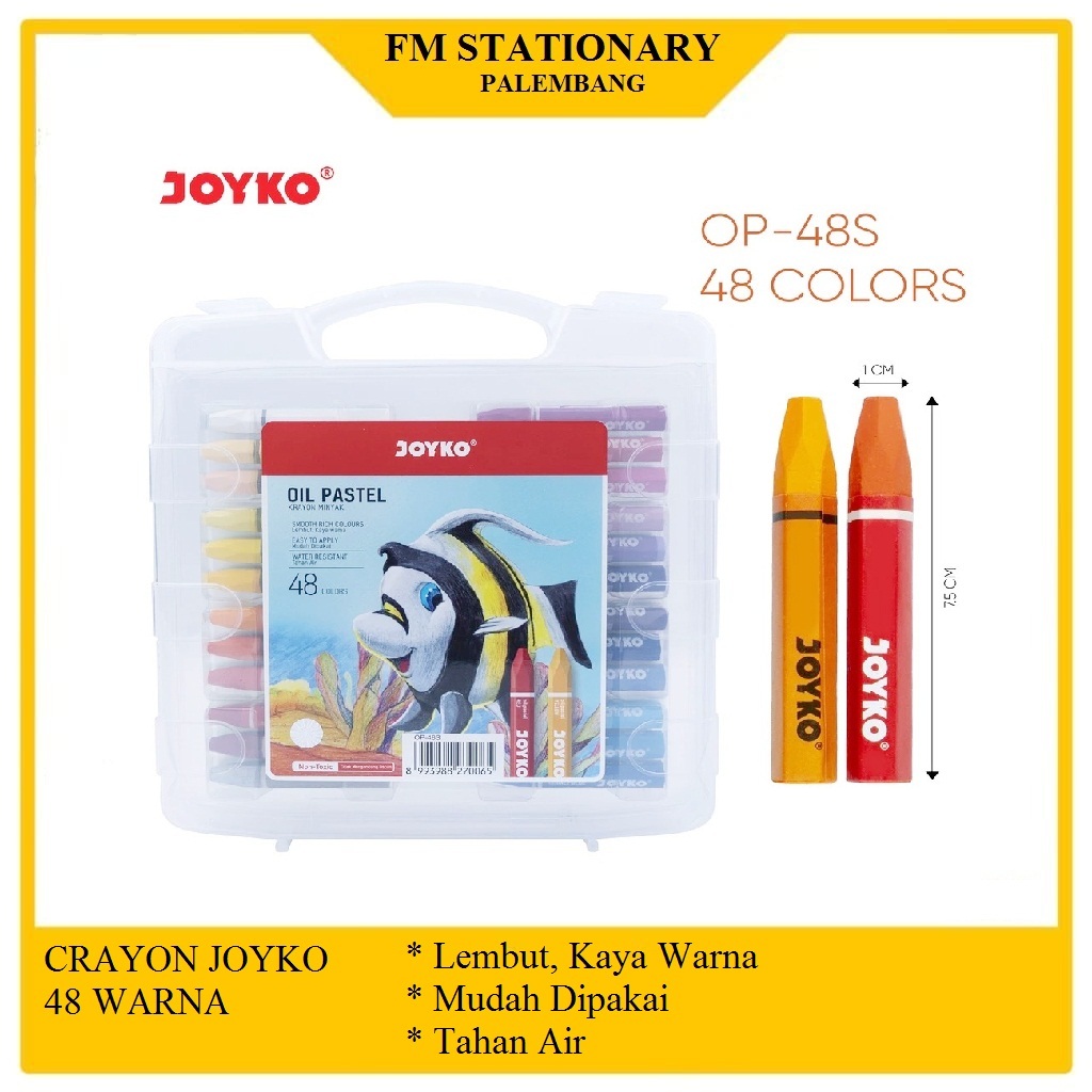 

Crayon joyko oil pastel 48 warna