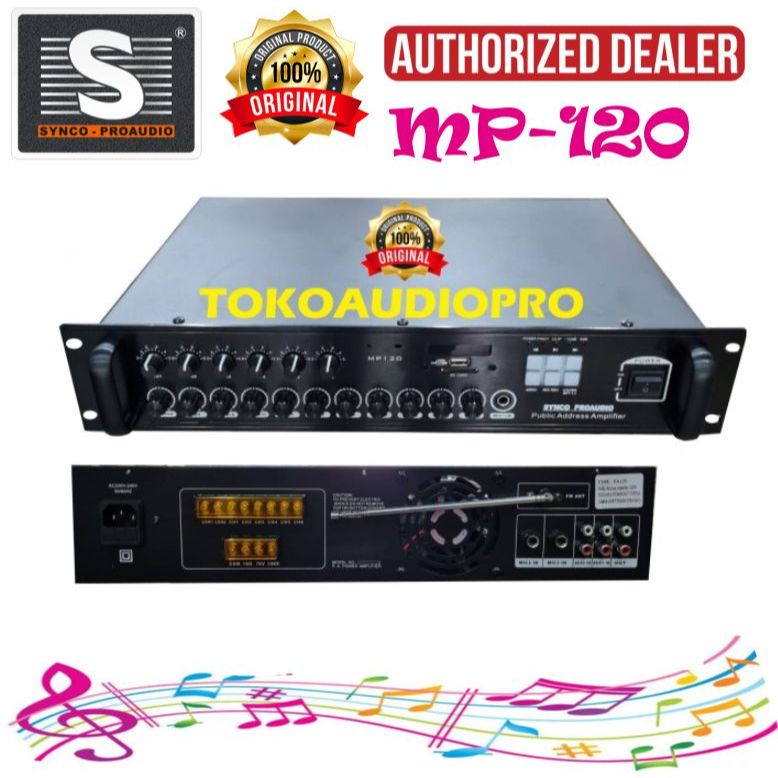 Synco Proaudio MP 120 MP-120 Public Address Amplifier TOA