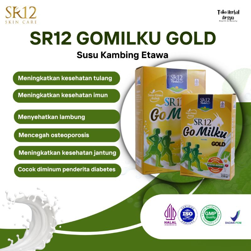 

SR12 Gomilku Gold Susu Kambing Etawa Rendah Lemak Tinggi Kalsium Bebas Gula
