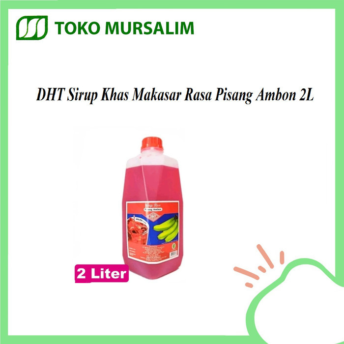 

DHT Sirup Pisang Ambon Khas Makassar 2L-Sirup Khas Ujung Pandang- Syrup Rasa Pisang Ambon- Syrup Merah Mudah Disajikan