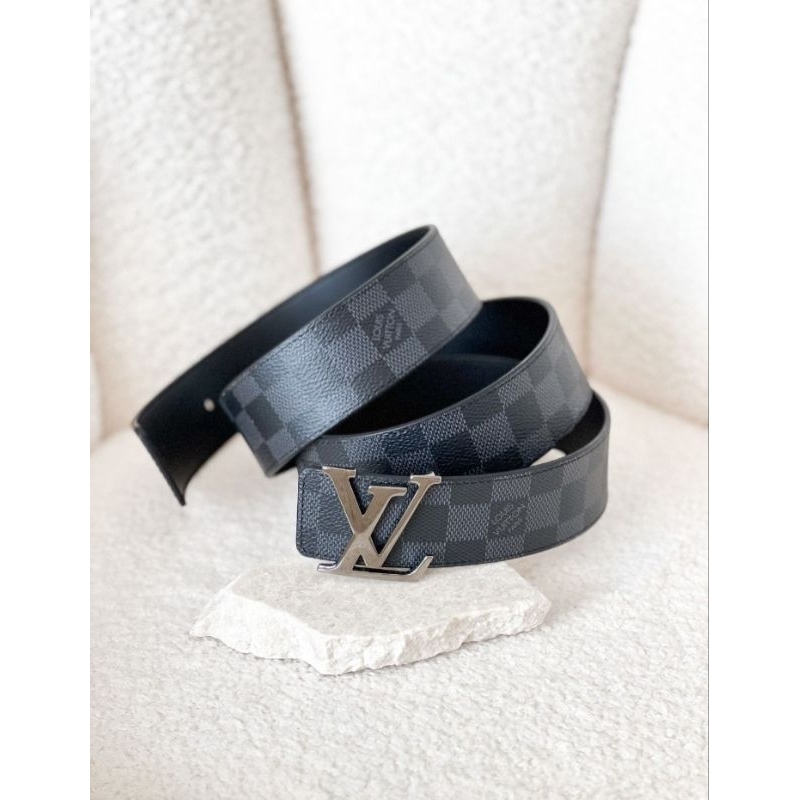 Belt Pria Reversible Damier Grap Black