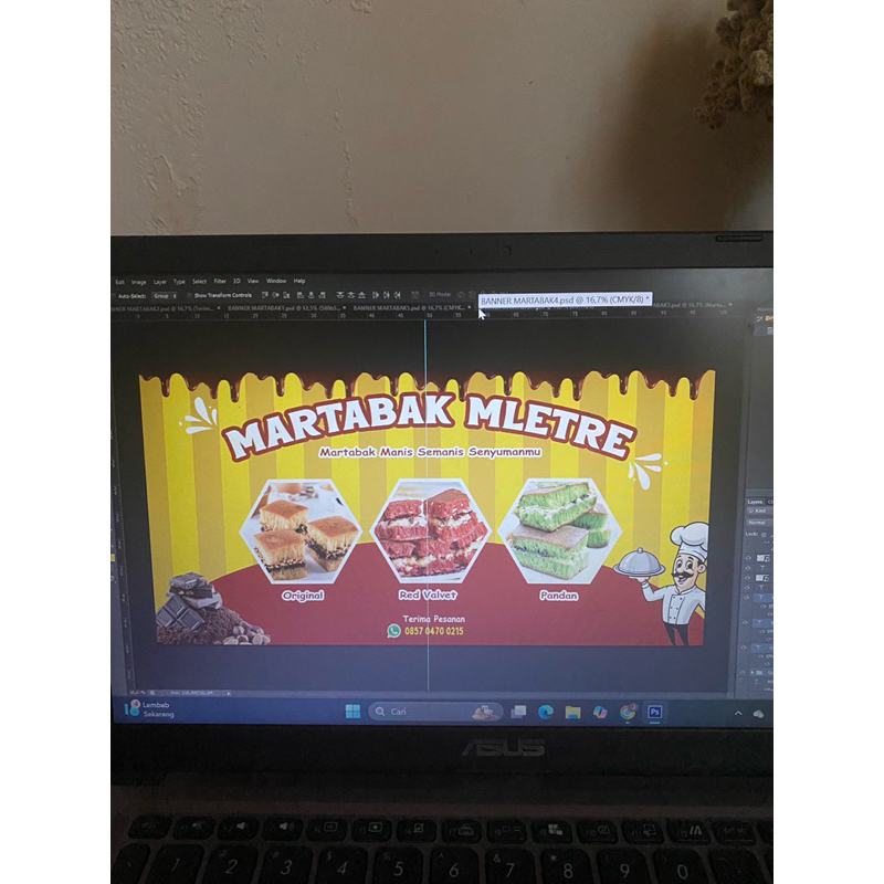 desain pamflet poster banner