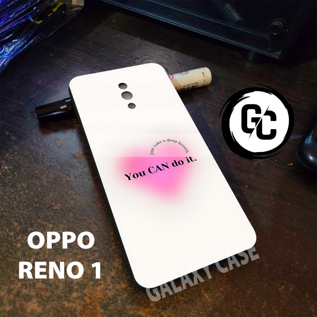 case Hp OPPO RENO 1/GC14/Motif CEWEK/softcase glossy OPPO RENO 1/Casing OPPO RENO 1/Case glitter