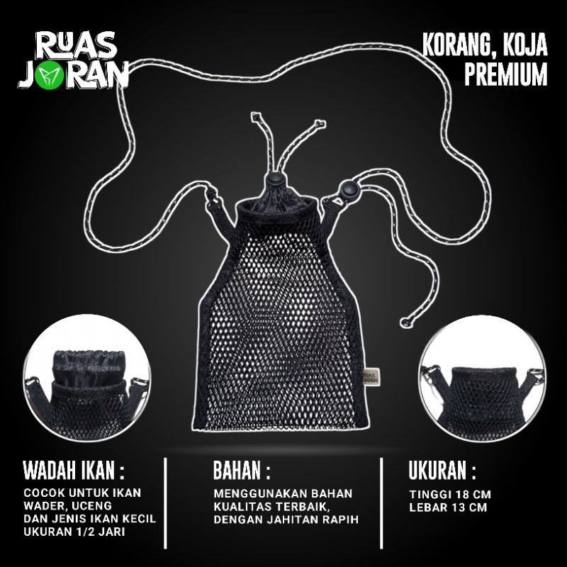 KOJA SELEMPANG PREMIUM - KOJA WADER - KOJA IKAN KECIL - KEMPIS WADER - KEMPIS UCENG - KORANG WADER