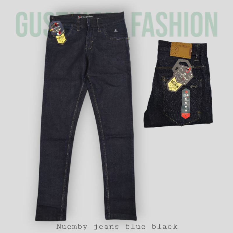 Celana panjang jeans nuemby  celana jeans slimfit  celana jeans cowok