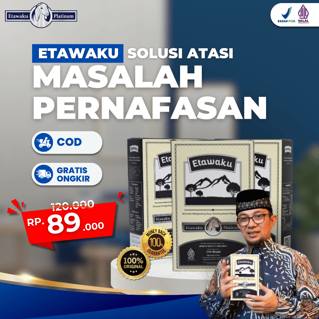 

ETAWAKU PLATINUM 100% ORIGINAL - SUSU KAMBING UNTUK ATASI MASALAH PERNAFASAN 200 GRAM BPOM