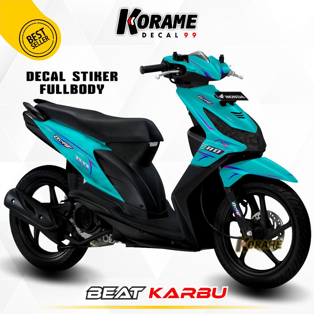 Decal Stiker Beat Karbu Motif Matrixline TOSCA dan PINK