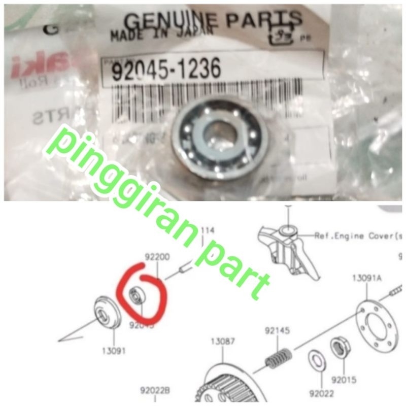 bearing laher stud kopling klx 250 KLX250 original