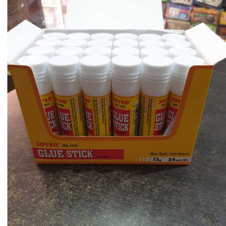 

Lem Stick / Lem Kertas Stik Roll / Glue Stick JOYKO 15 Gram 24 pcs GS-102