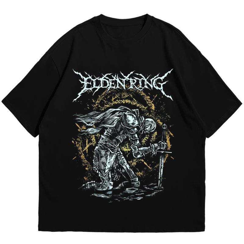KAOS ELDEN RING METAL STYLE | T-SHIRT GAME | COTTON PREMIUM