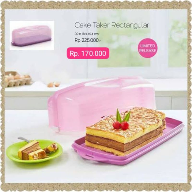 Tupperware Cake Taker Rectangular