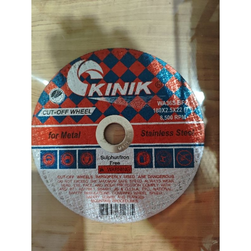 Kinik Batu Gerinda potong besi 7" cutting 7 inci 7 inch x 2.5mm cut off wheel 7inch mata potong meta