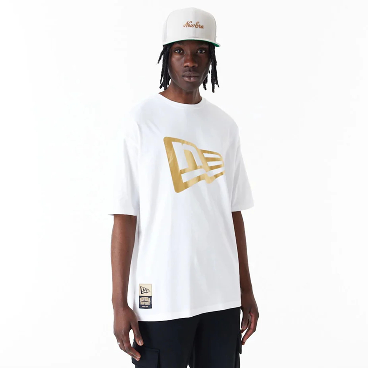 Kaos New Era Original New Era Flag White Oversized