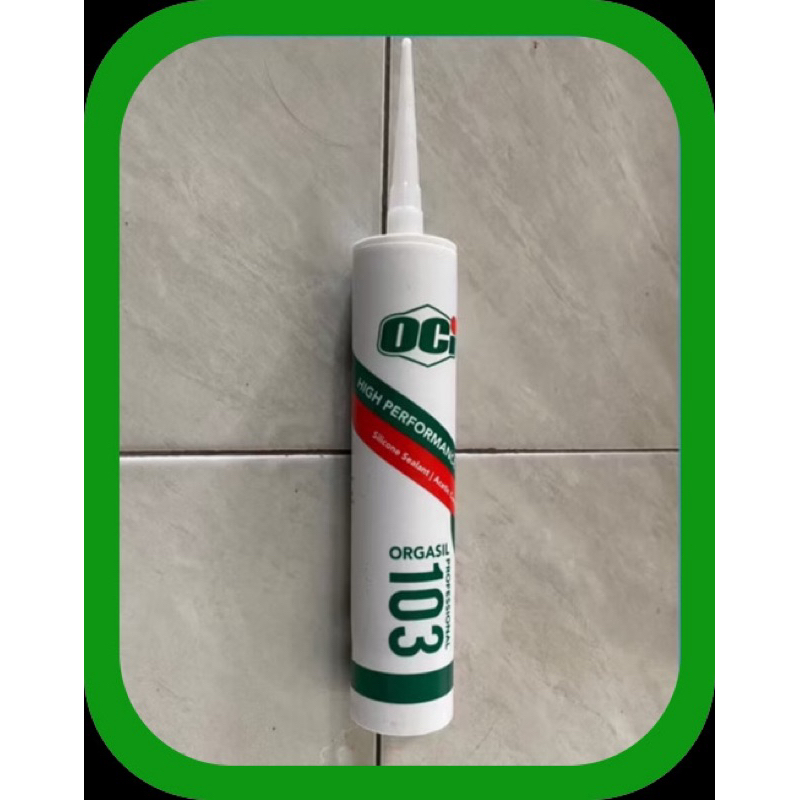 Lem silent silicone sealant OCI N103 . warna clear , hitam , putih , brown