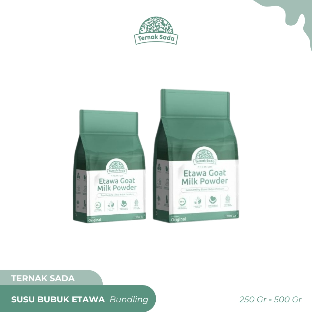 

TERNAK SADA - Susu Bubuk Etawa - Bundling 2 Pcs (250gr, 500gr)