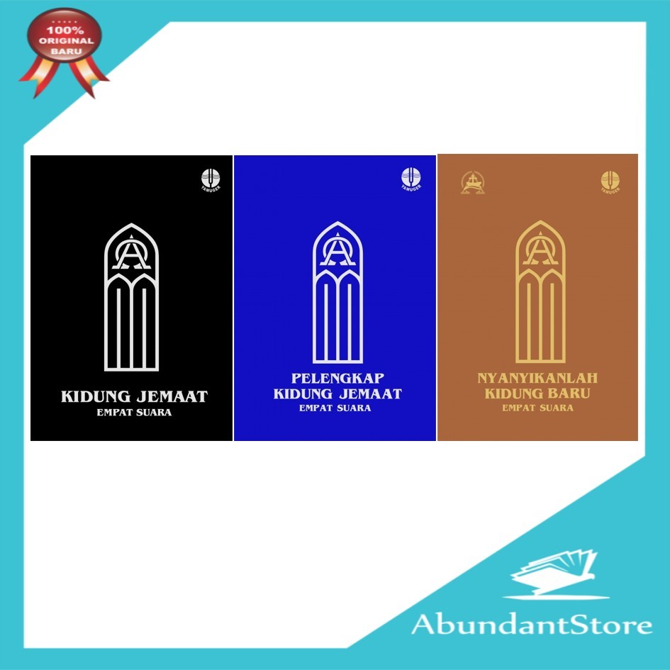 Paket Bundling 3 Buku Nyanyian Empat Suara -  KJ Empat Suara - PK J Empat Suara - NKB Empat Suara