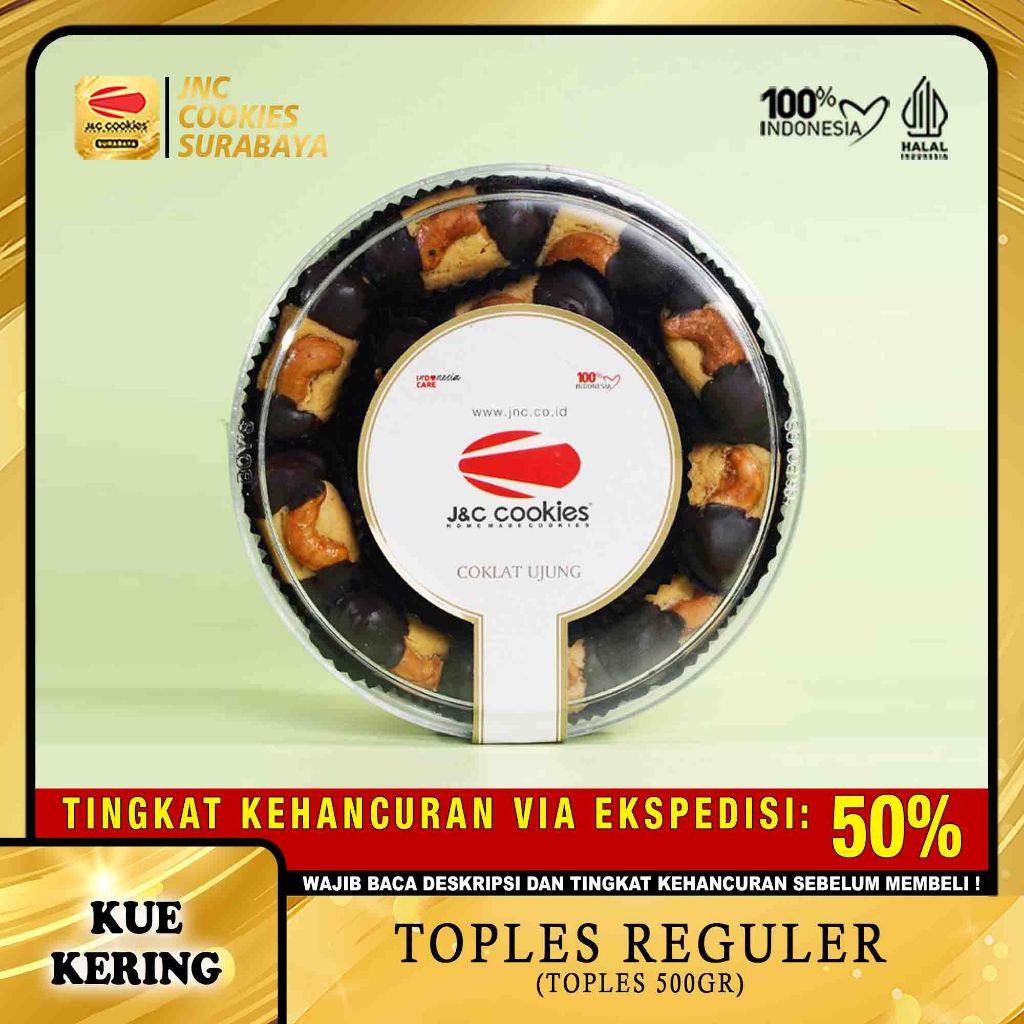 

Kue Kering Coklat Ujung (Toples Reguler) - Kue Kering JNC Cookies Surabaya - J&C Cookies - Home Made Cookies - Kue Lebaran Kue Kering Lebaran Kue Kering Idul Fitri Kue Kering Idul Adha Kue Natal Kue Kering Natal Kue ina Cookies Premium Kue Kering Premium