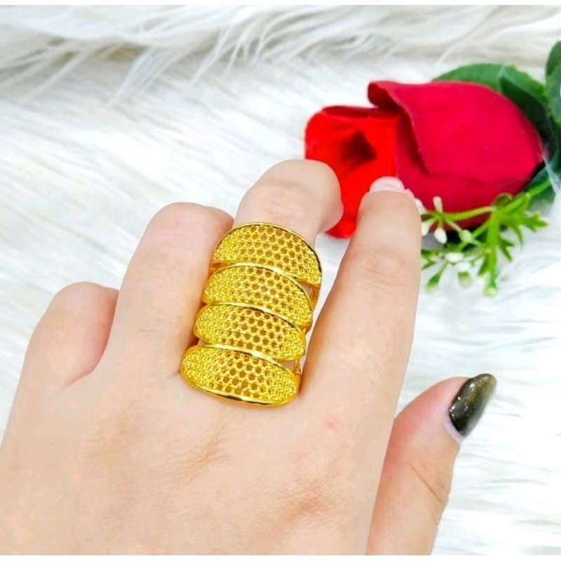 CINCIN DEWASA TITANIUM CINCIN KENARI 4 BARIS