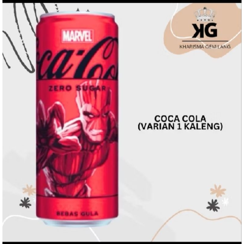 

Coca cola 250ML 1 kaleng Minuman Karbonasi Limited edition ZERO Sugar tampa gula murah