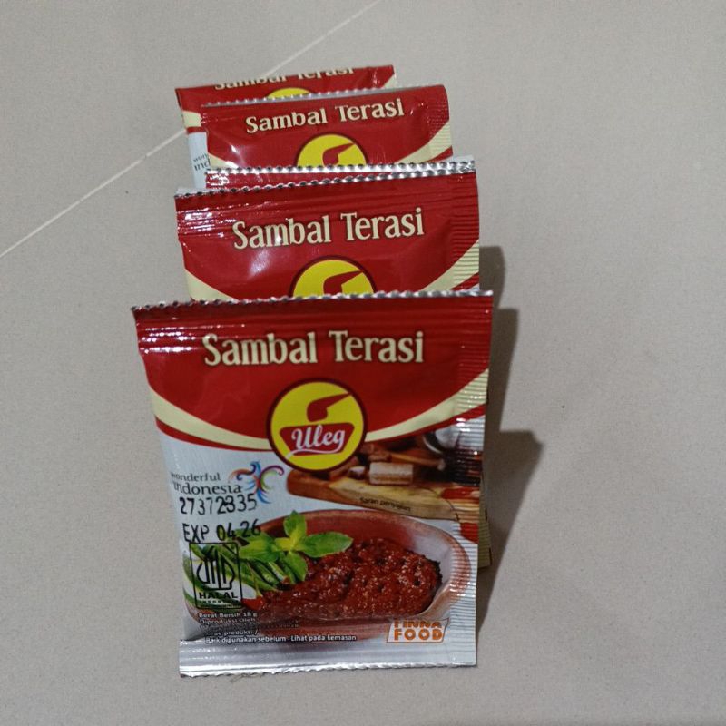 

Sambal Uleg Fina Terasi 1renceng Isi 10pcs