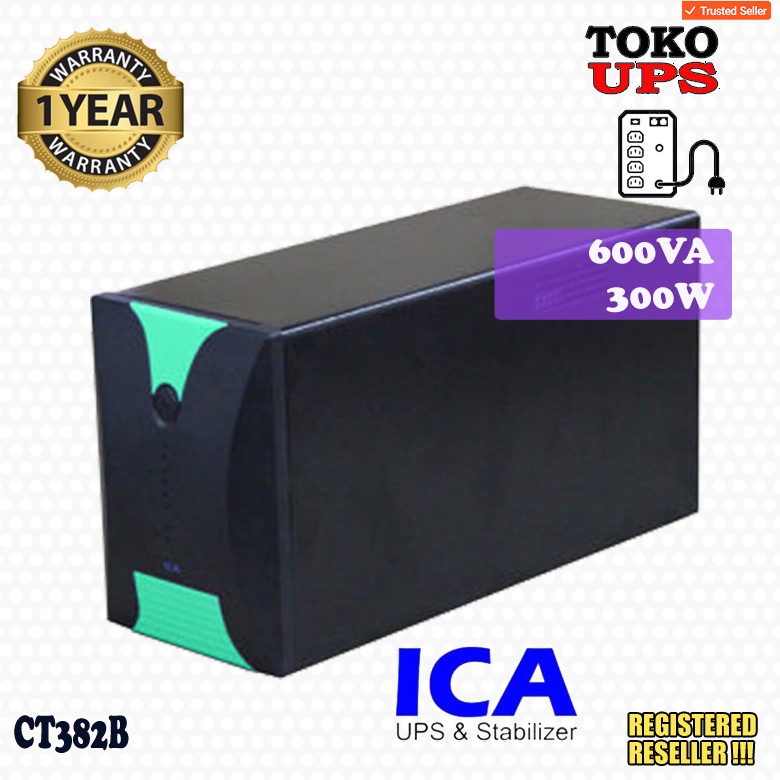UPS ICA CT382B CT 382B 600VA 300 Watt