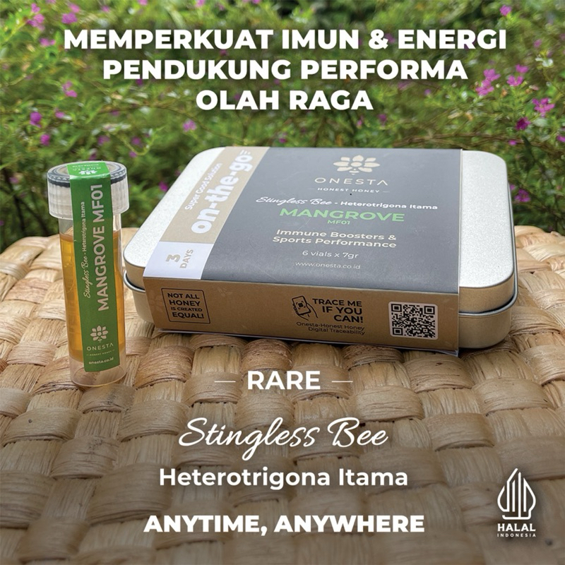 

Onesta Honest Honey MANGROVE MF01 On The Go Travel Pack | Madu asli premium pure raw 100% tanpa campuran | 6 pcs x 7gr